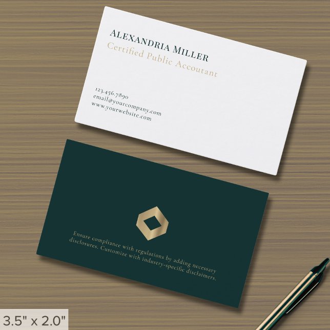 Cartões de visitas para CPA | Divulgação Legal (Criador carregado)