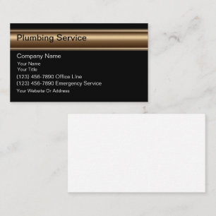 Cartões de visitas para encanador