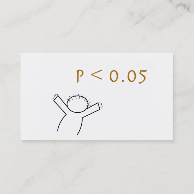 Cartões de visitas para estatísticos (Verso)