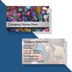 Cartões de visitas para lapidação