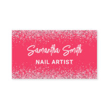 Cartões de visitas Para O Artista Da Nail, Lente R