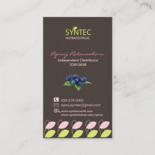 Cartões de visitas para Syntec Nutraceutical