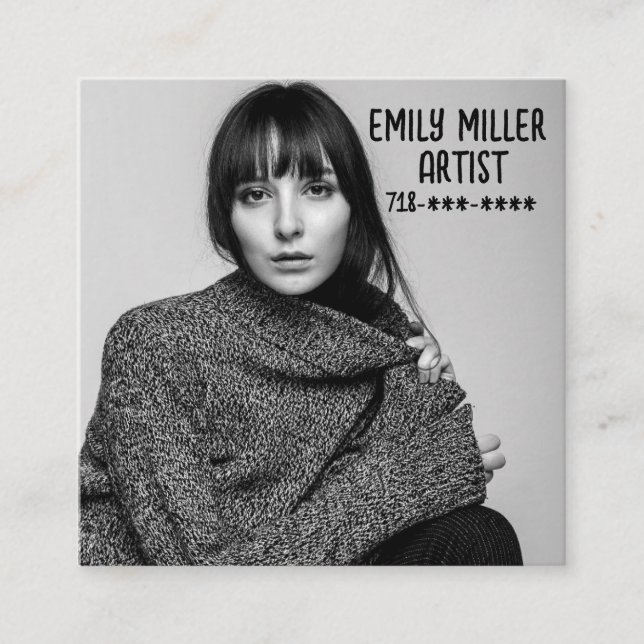 CARTÕES DE VISITAS personalizadas FOTO (Frente)