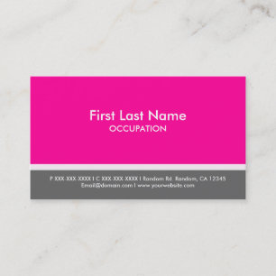 Cartões de visitas personalizadas simples de faixa