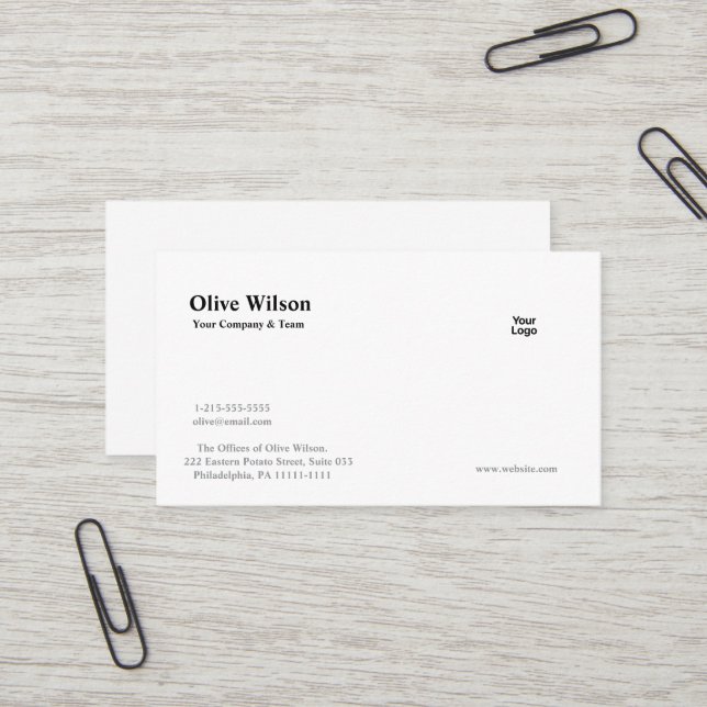 Cartões de visitas Personalizadas - Torná-lo Inesq (Frente/Verso In Situ)