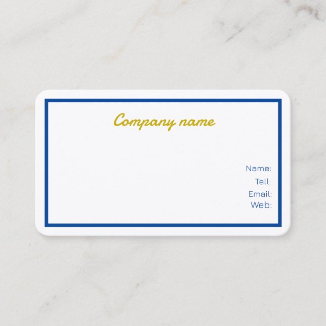 Cartões de visitas personalizados (Frente)