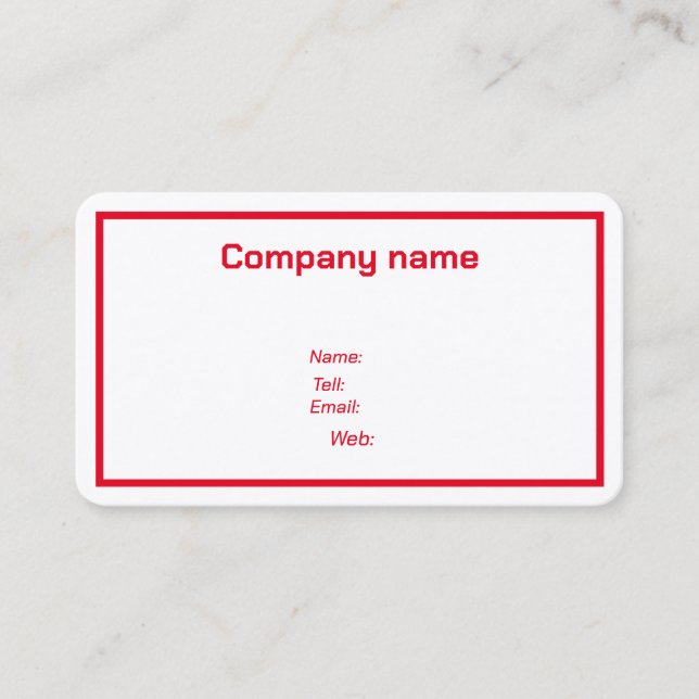 Cartões de visitas personalizados (Frente)