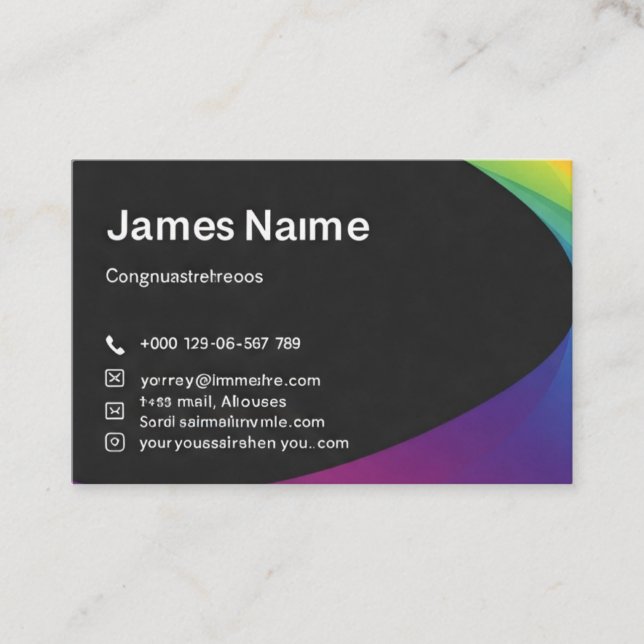 Cartões de visitas personalizados (Frente)