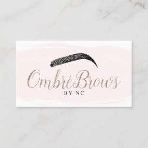 Cartões de visitas Personalizados da Ombre Brows