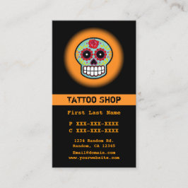 Cartões de visitas personalizados da tatuagem do c