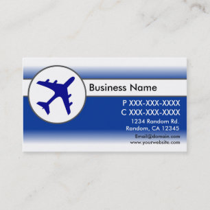Cartões de visitas personalizados de avião esmaeci