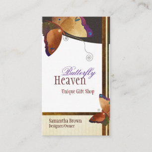 Cartões de visitas personalizados de Brown