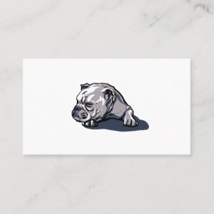 Cartões de visitas personalizados de Bulldog