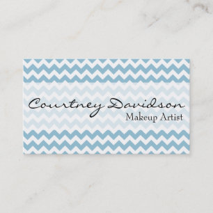 Cartões de visitas Personalizados de Chevron Azul