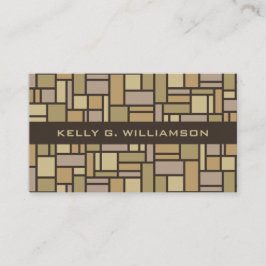 Cartões de visitas personalizados de padrão geomét