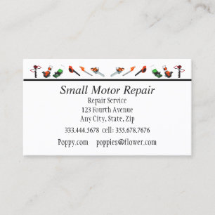 Cartões de visitas Personalizados de Reparo de Peq