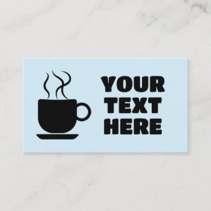 CARTÕES DE VISITAS PERSONALIZADOS DO CAFÉ