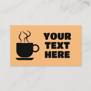 CARTÕES DE VISITAS PERSONALIZADOS DO CAFÉ