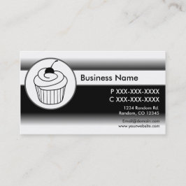 Cartões de visitas personalizados do cupcake esmae
