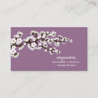 Cartões de visitas Personalizados do Flor de Cerej