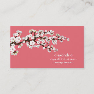 Cartões de visitas Personalizados do Flor de Cerej