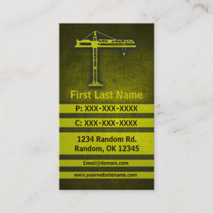 Cartões de visitas personalizados do Gruar Amarelo
