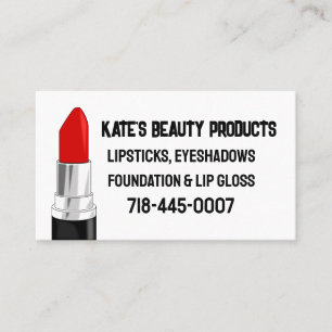 CARTÕES DE VISITAS PERSONALIZADOS DO LIPSTICK
