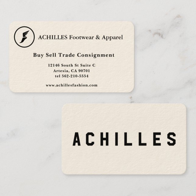 Cartões de visitas personalizados para proprietári (Frente/Verso)