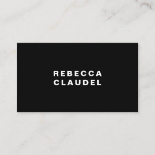 cartões de visitas personalizados pretos modernos