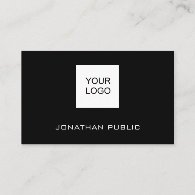 Cartões de visitas Personalizar Adicionar logotipo (Frente)
