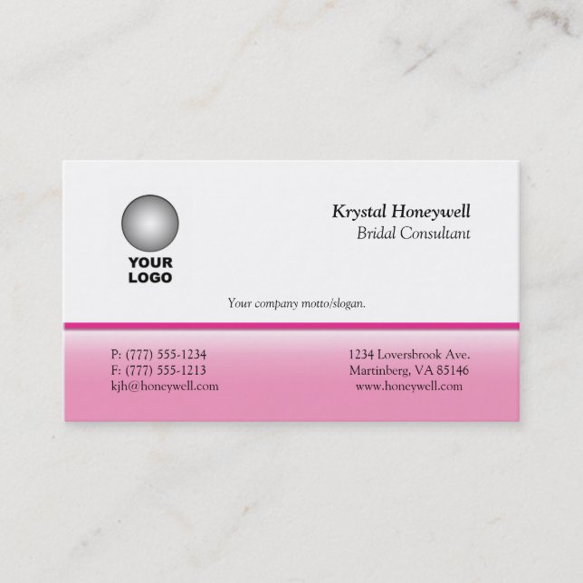 Cartões de visitas personalizáveis com logotipo (Frente)
