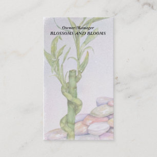 Cartões de visitas PERSONALIZÁVEIS DE BAMBOO SORTU