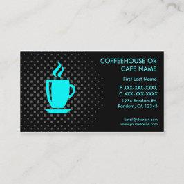 Cartões de visitas personalizáveis de café