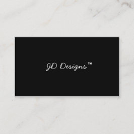 Cartões de visitas personalizáveis de monograma pr