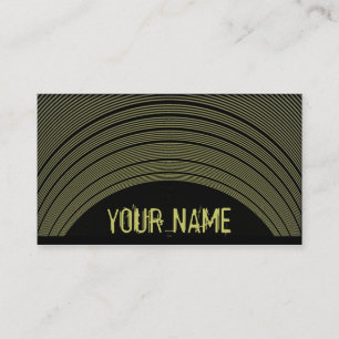 Cartões de visitas personalizáveis de ondas sonora