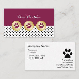 Cartões de visitas Pet Care