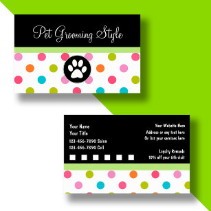 Cartões de visitas Pet Care