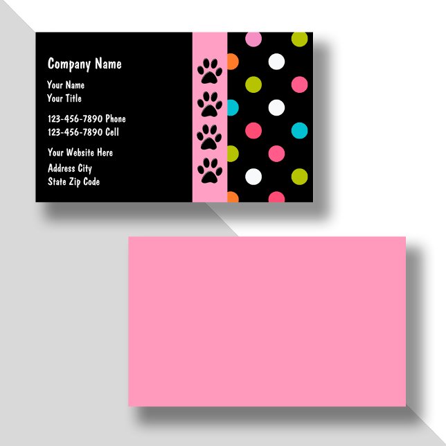 Cartões de visitas Pet Care (Criador carregado)