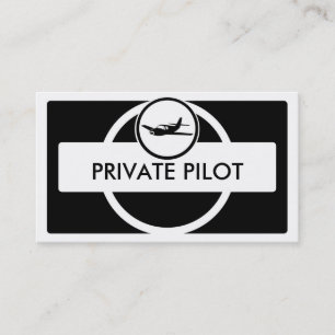 Cartões de visitas piloto brancos pretos de avião