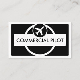 Cartões de visitas-piloto comerciais simples e bra