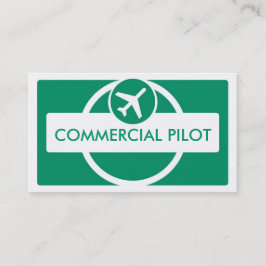 Cartões de visitas piloto personalizados, simples 