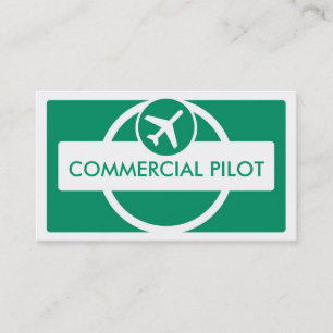 Cartões de visitas piloto personalizados, simples