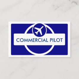 Cartões de visitas piloto personalizados simples e