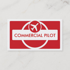 Cartões de visitas piloto personalizados simples e