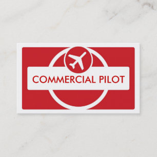Cartões de visitas piloto personalizados simples e