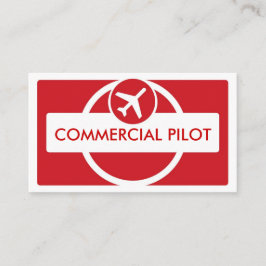 Cartões de visitas piloto personalizados simples e