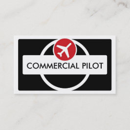 Cartões de visitas-piloto personalizados vermelhos