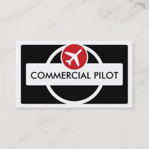 Cartões de visitas-piloto personalizados vermelhos