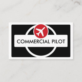 Cartões de visitas-piloto personalizados vermelhos