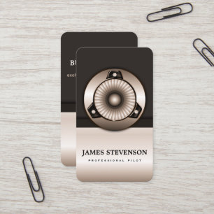 Cartões de visitas piloto profissionais da carta